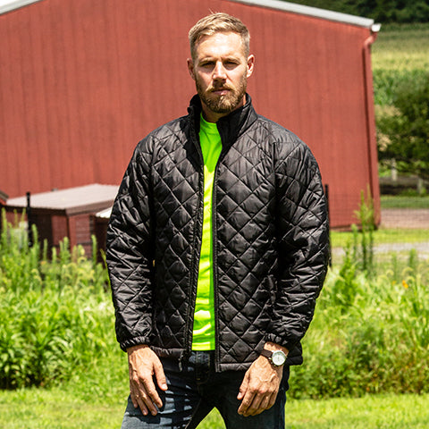 Tingley J77013 Jacket, Quilted Insulated, Large, Black